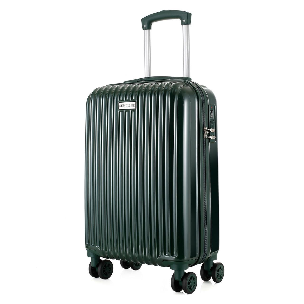 Чемодан SEMI LINE 20" S Dark Green (T5948-1)