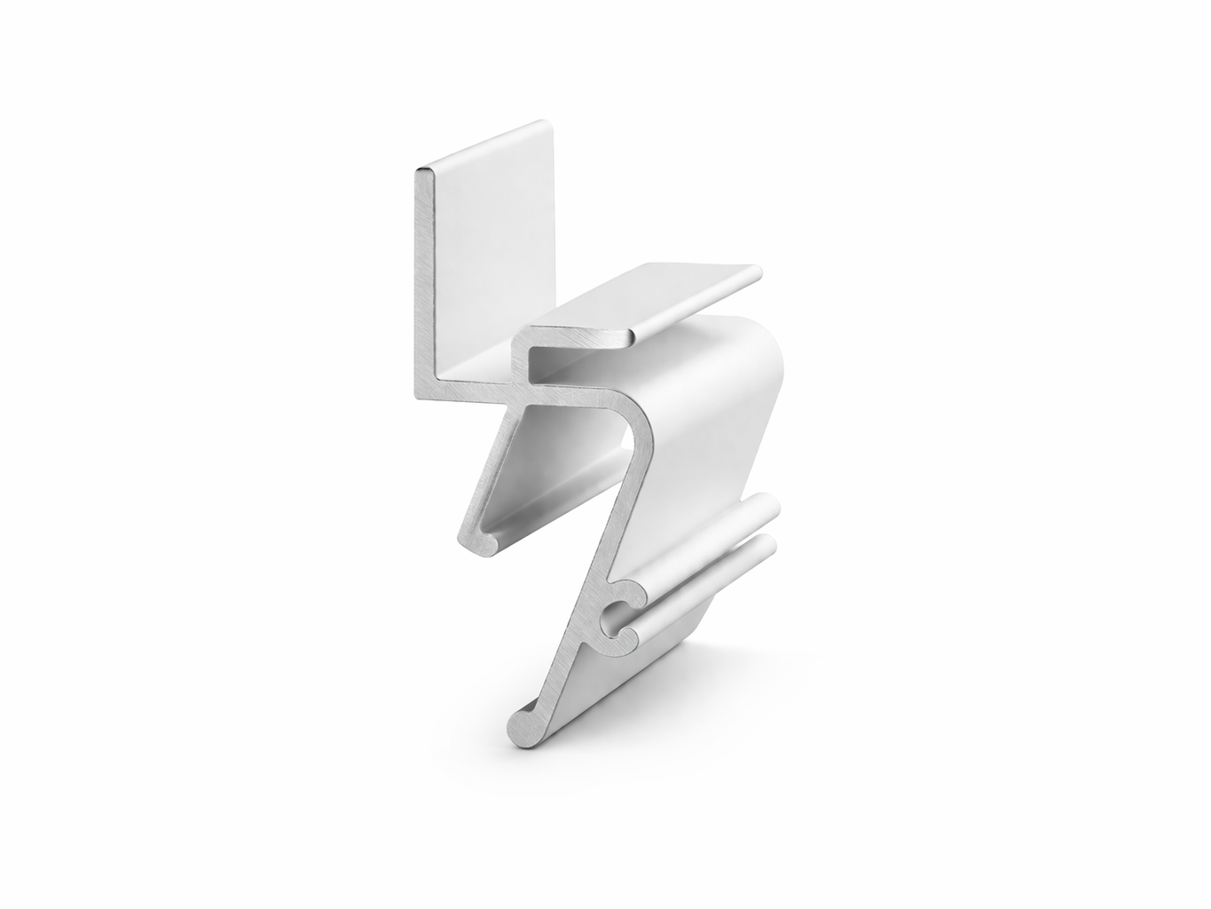 Профиль теневой для натяжного потолка ArtLine евро краб алюминиевый 2 м Белый (PF-EUCR-SH-W-200)