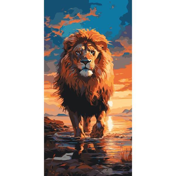 Картина по номерам ART CRAFT Царь зверей 40х80 см (11544-AC)