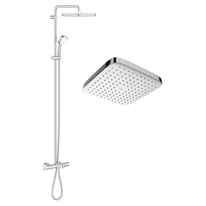 Душова система з термостатом для ванни Grohe Tempesta Cosmopolitan 250 CUBE (GROHE/26691000) - фото 1