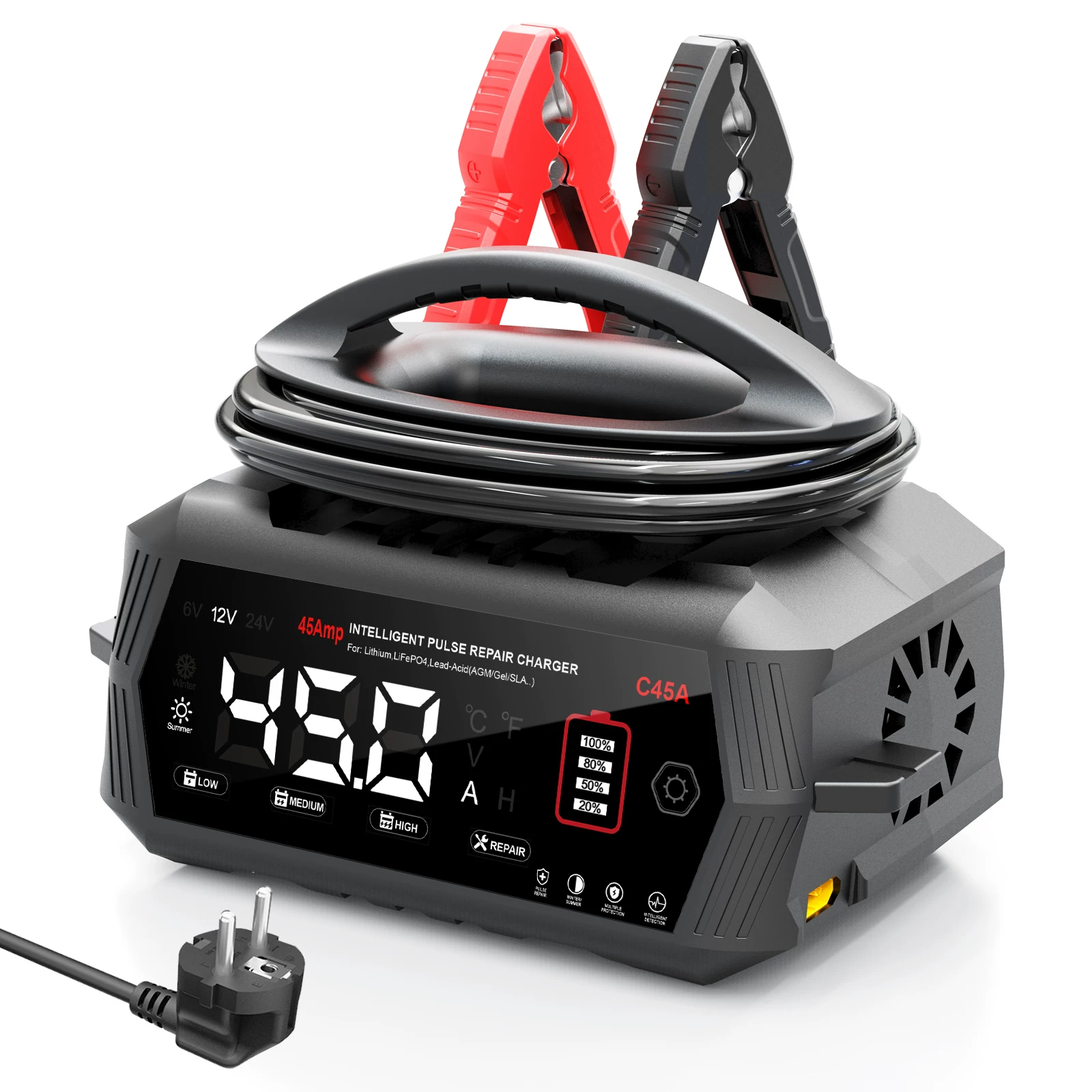 Зарядное устройство HTRC C45A для аккумуляторов 6V/12V/24V 45А (001204) Зарядное устройство HTRC C45A для аккумуляторов 6V/12V/24V 45А (001204)