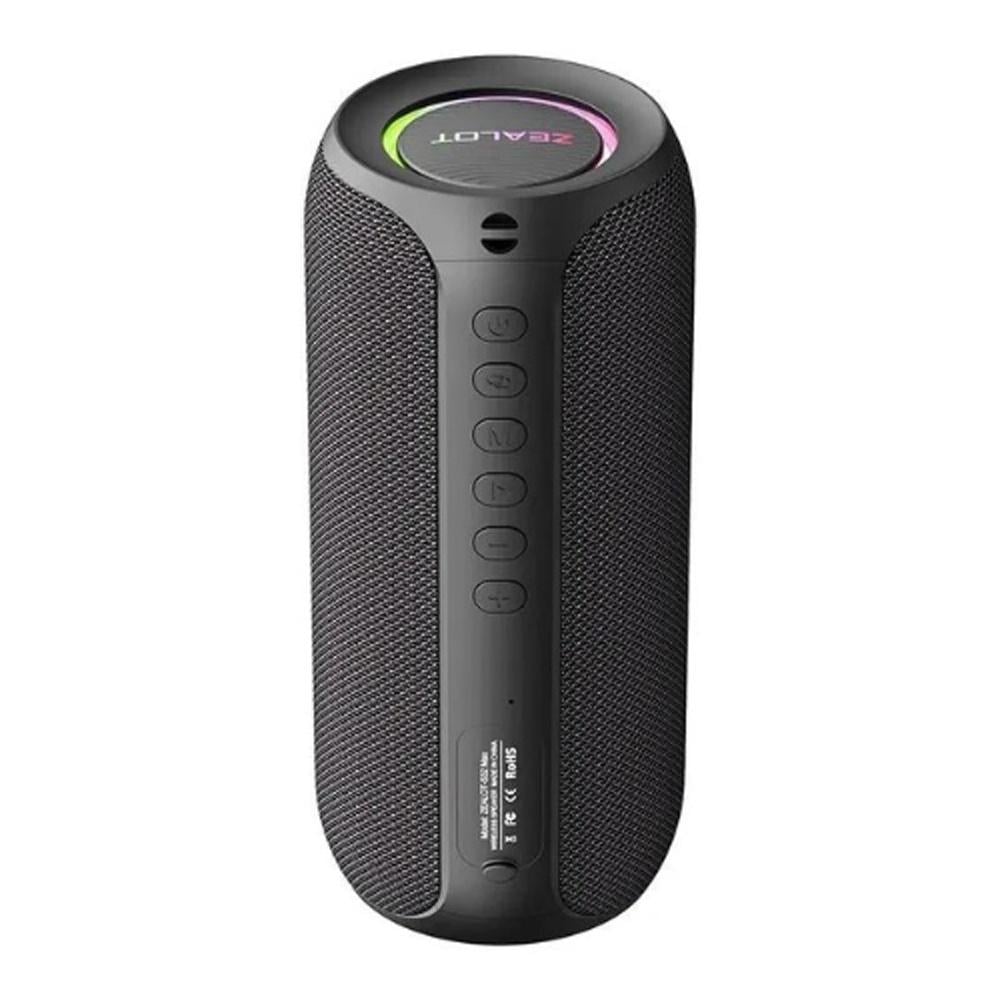 Портативная Bluetooth-колонка ZEALOT S32 Max с LED-подсветкой Black (FG240430022Q)