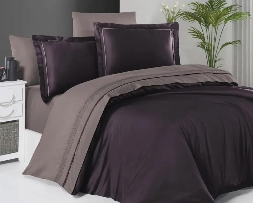 Постельное белье сатин First Choice Deluxe Serenity purple lilac евро (20943) Постельное белье сатин First Choice Deluxe Serenity purple lilac евро (20943)