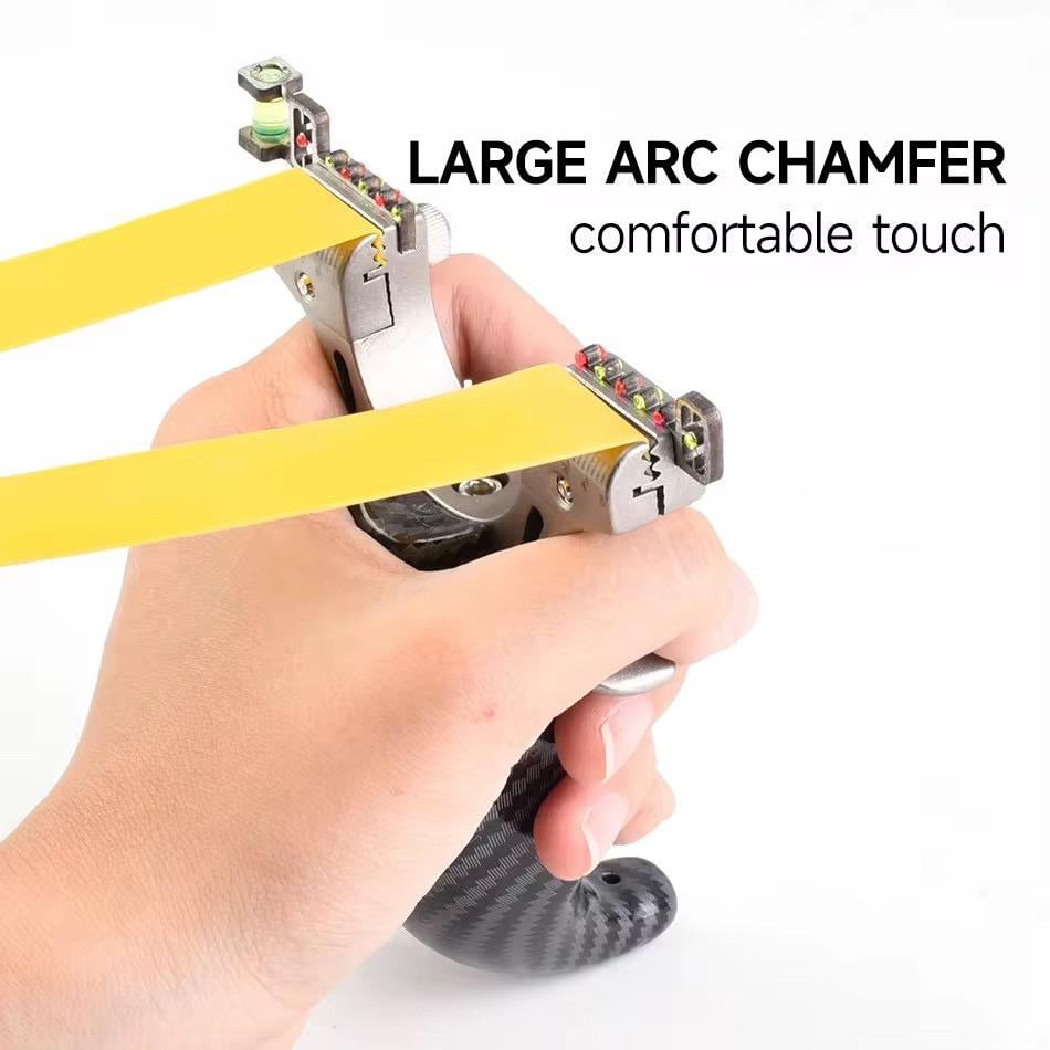 Рогатка ударна SFU Carbon Horn металева з прицілами (0012) - фото 4