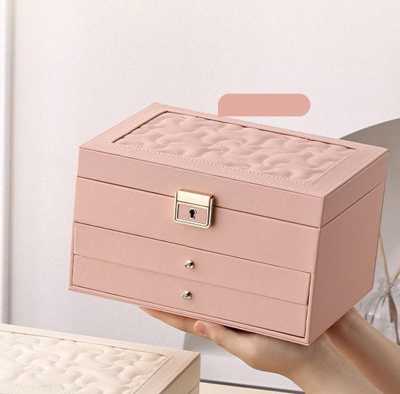 Органайзер для біжутерії та прикрас 18496 13,5х17х23 см Рожевий (5004689) - фото 3 Органайзер для біжутерії та прикрас 18496 13,5х17х23 см Рожевий (5004689) - фото 3