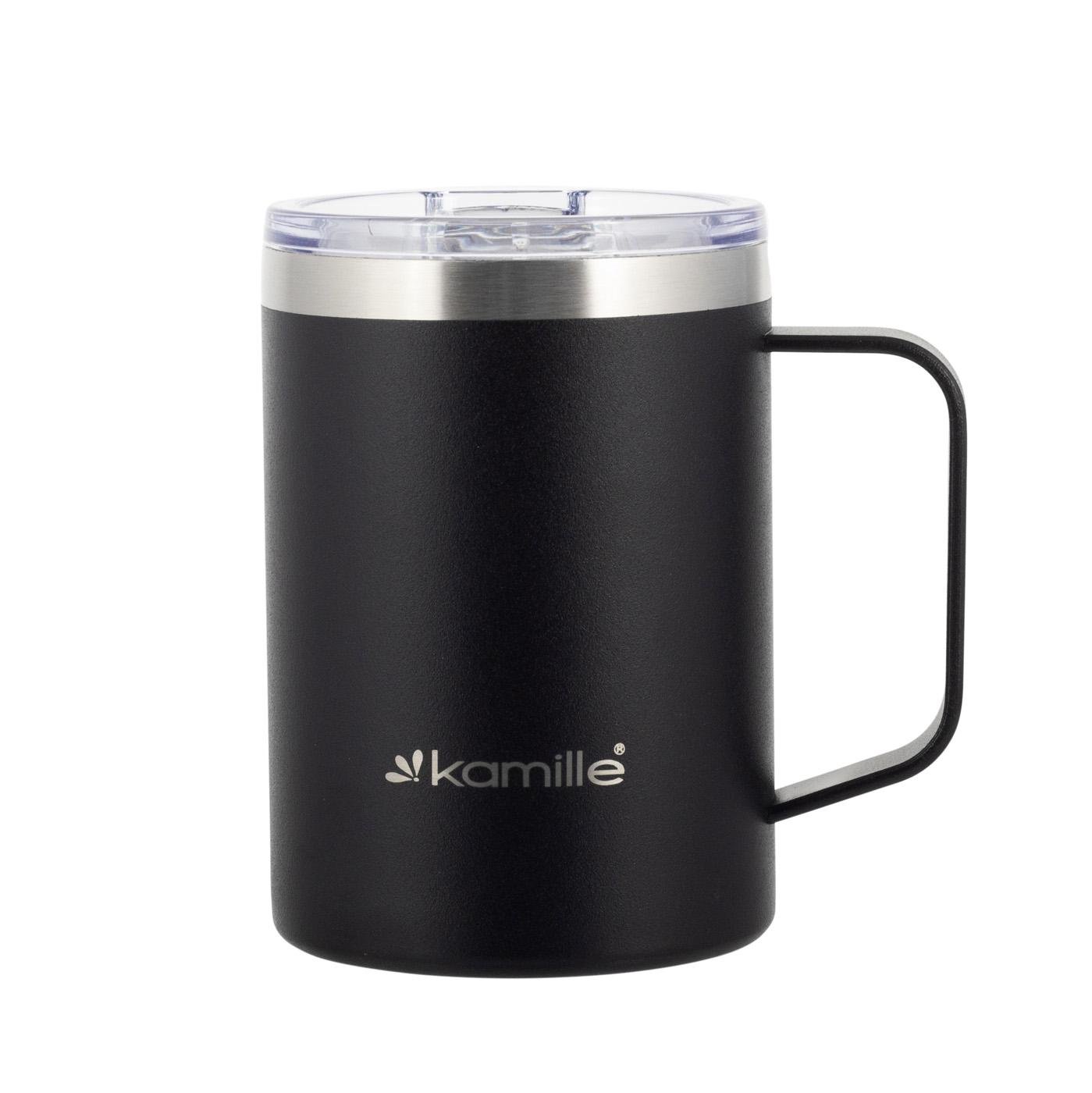 Термокружка з ручкою Kamille із нержавіючої сталі з поверхністю soft-touch 360 мл (14824031) - фото 4 Термокружка з ручкою Kamille із нержавіючої сталі з поверхністю soft-touch 360 мл (14824031) - фото 4