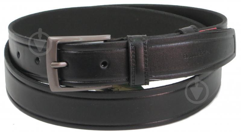 Ремень мужской из кожи под брюки Skipper 3.5 см Черный (1291-35) Ремень мужской из кожи под брюки Skipper 3.5 см Черный (1291-35)