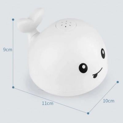 Іграшка для ванної кімнати Bath Toy whale Кит с фонтаном світиться Сірий - фото 3