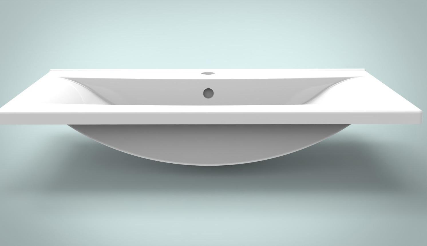 Умывальник Аmidicon DEBUT 80х45 см Белый - фото 3