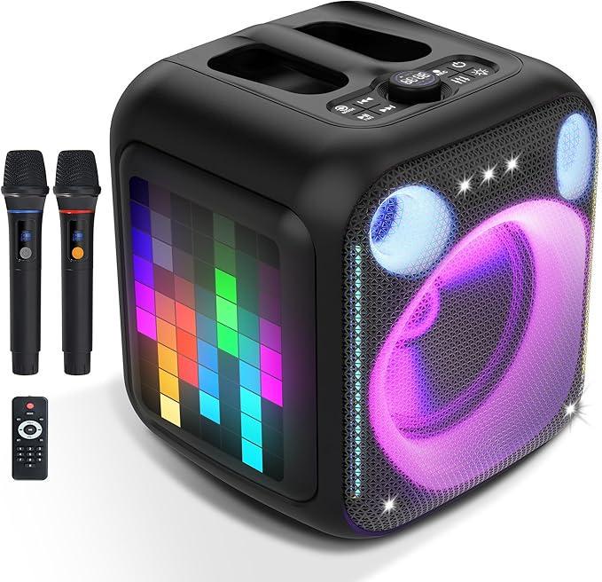 Караоке Bluetooth-система Pixel 180 Вт бас з 2 мікрофони UHF Караоке Bluetooth-система Pixel 180 Вт бас з 2 мікрофони UHF