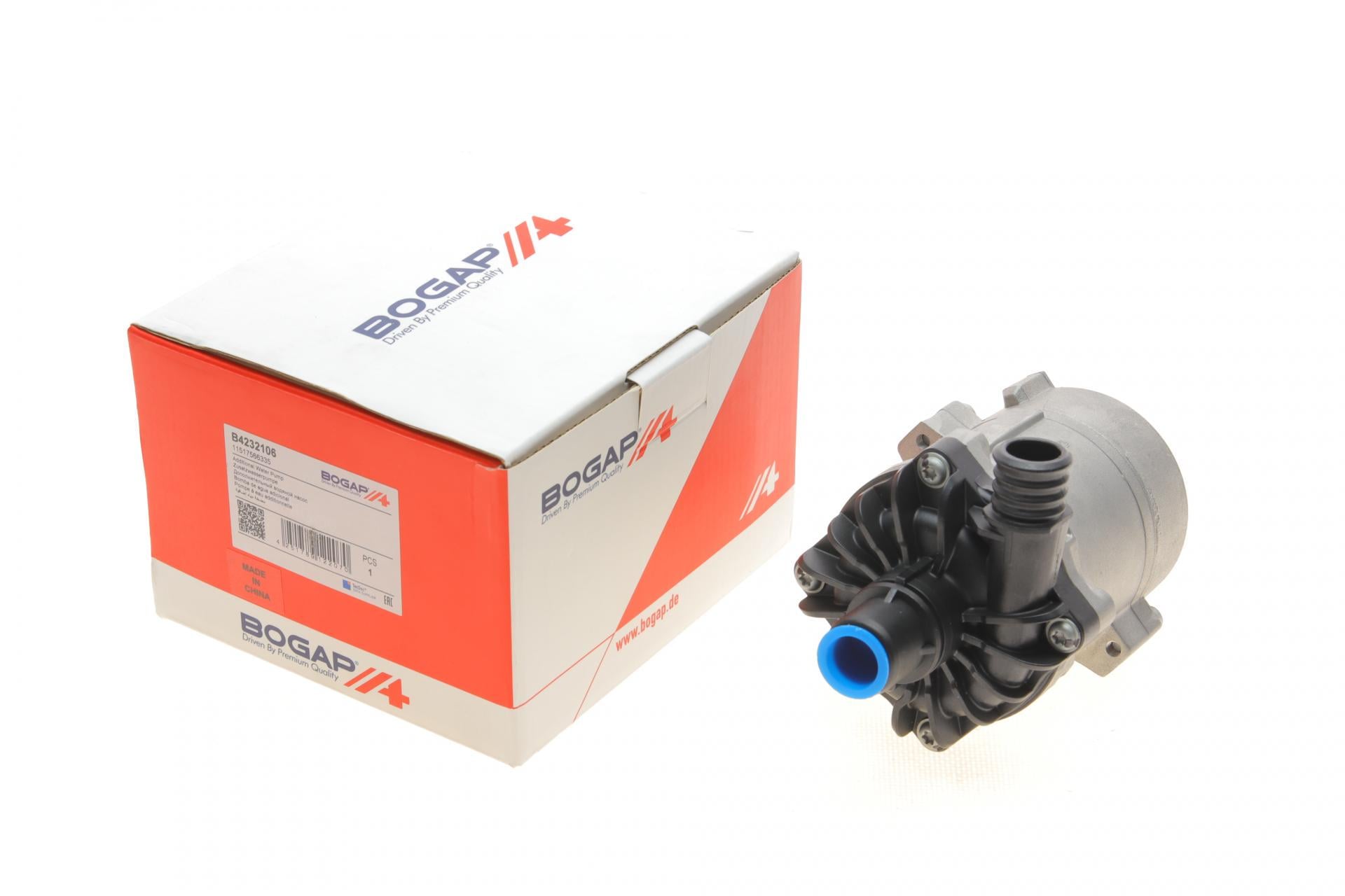 Насос системы охлаждения дополнительный BOGAP BMW X5 E70/F15/F85 09-18 S63/N57 (B4232106)