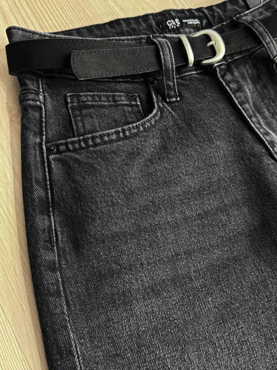 Джинси жіночі Cracpot 1563 кльош mom flare з ременем р. 28 Чорний (5521) - фото 9 Джинси жіночі Cracpot 1563 кльош mom flare з ременем р. 28 Чорний (5521) - фото 9