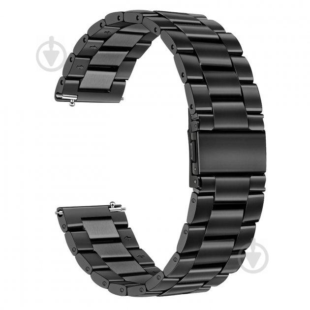 Браслет BeWatch для Mobvoi TicWatch Pro 3 | Huawei Watch GT 2 46mm | GT 2 Pro 22мм классический стальной Черный (1020401) Браслет BeWatch для Mobvoi TicWatch Pro 3 | Huawei Watch GT 2 46mm | GT 2 Pro 22мм классический стальной Черный (1020401)