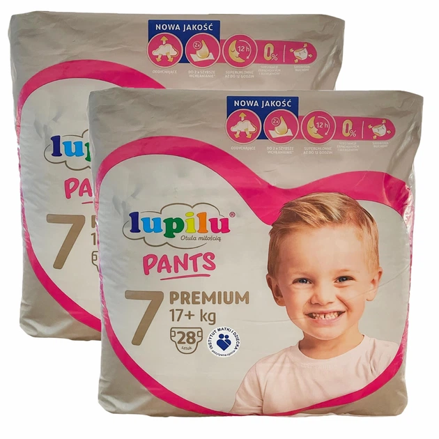 Підгузки-трусики дитячі Lupilu Premium 7 17+ кг 56 шт. (104814032)