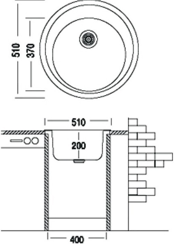 Мойка для кухни Adamant Sun (avena-06) 51см - фото 4 Мойка для кухни Adamant Sun (avena-06) 51см - фото 4