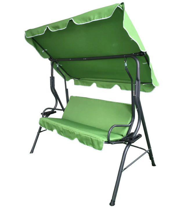 Качели садовые VOLSO до 220 кг 70х110х153 см Зеленый (VS 0742)