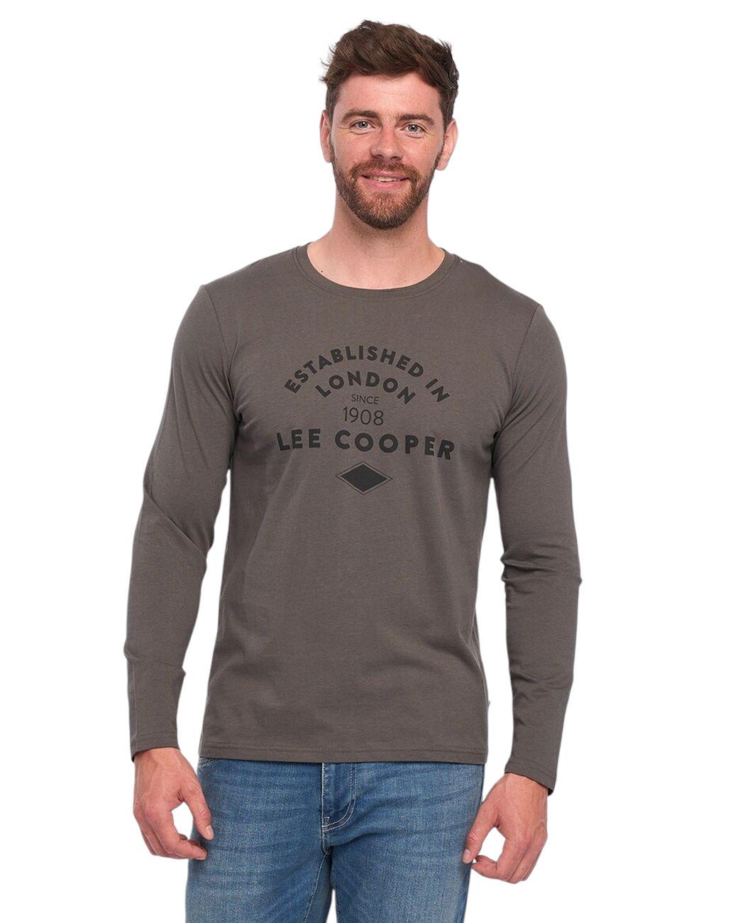 Лонгслив мужской Lee Cooper 10196491.758 XXL Темно-серый (5942723050328)