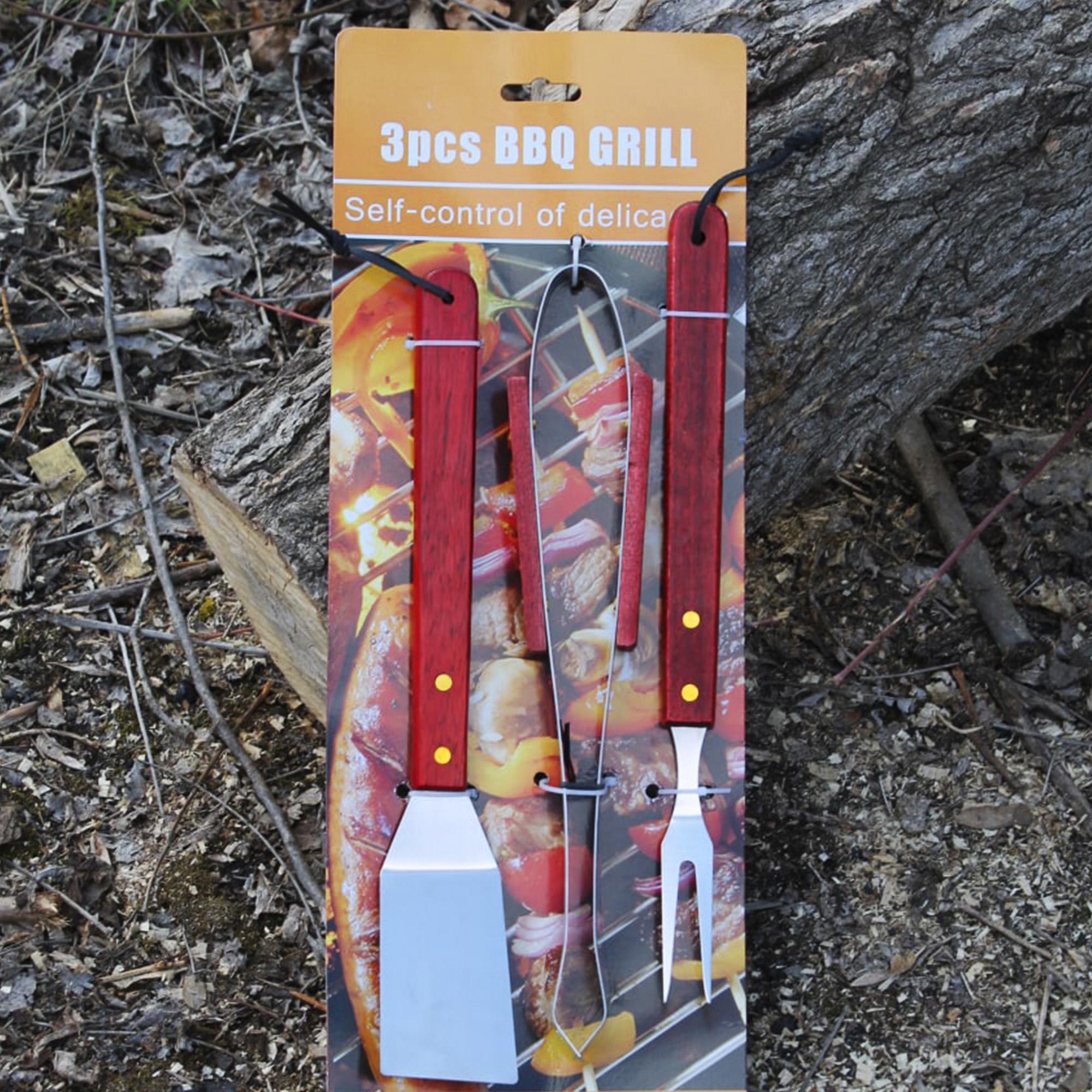 Набор для гриля и барбекю BBQ 3в1 (6792482) - фото 3