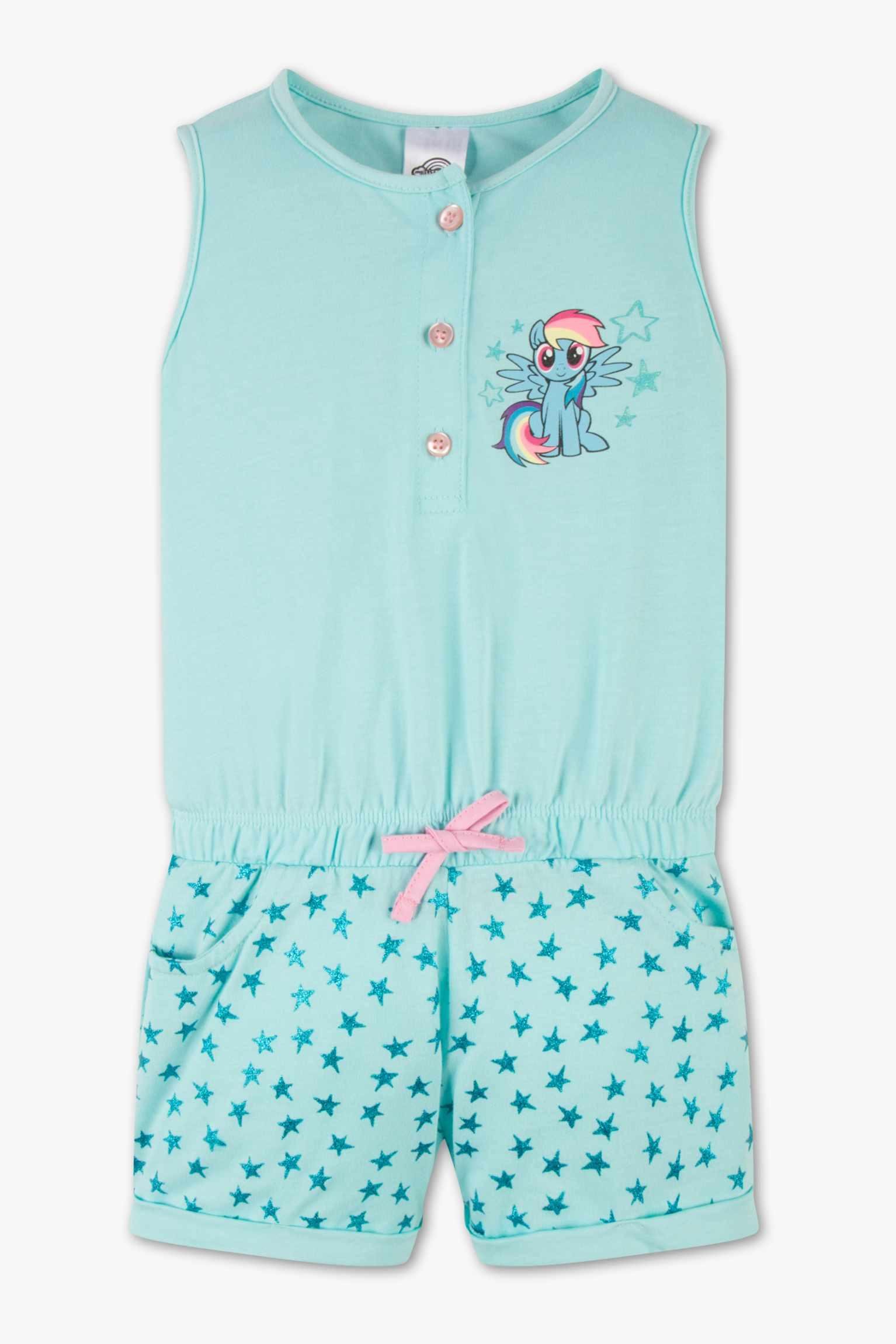 Костюм летний полукомбинезон для девочки C&amp;A 128 см Бирюзовый (2007264)