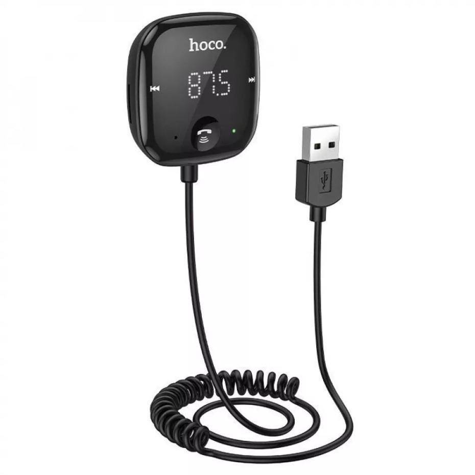 Модулятор автомобильный FM Hoco E65 Bluetooth/TF/AUX - фото 4