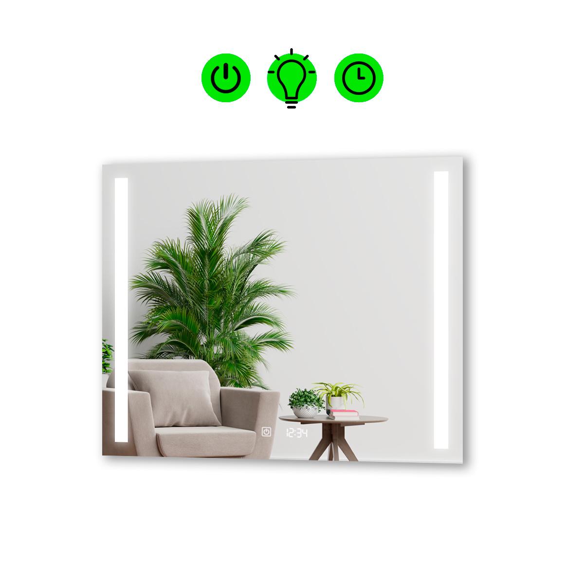 Зеркало с LED подсветкой Adelita с облегченным корпусом 1000x800 мм (13296707)