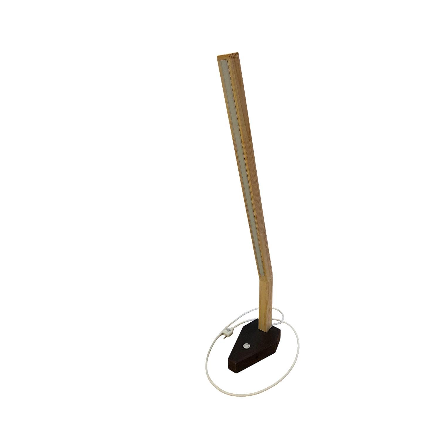 Торшер светодиодный напольный деревянный (2086859691)