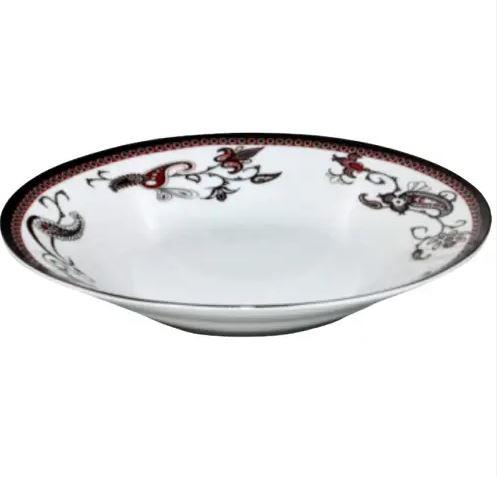 Тарелка S&T Орнамент 23 см Белый (ST30009-1465)