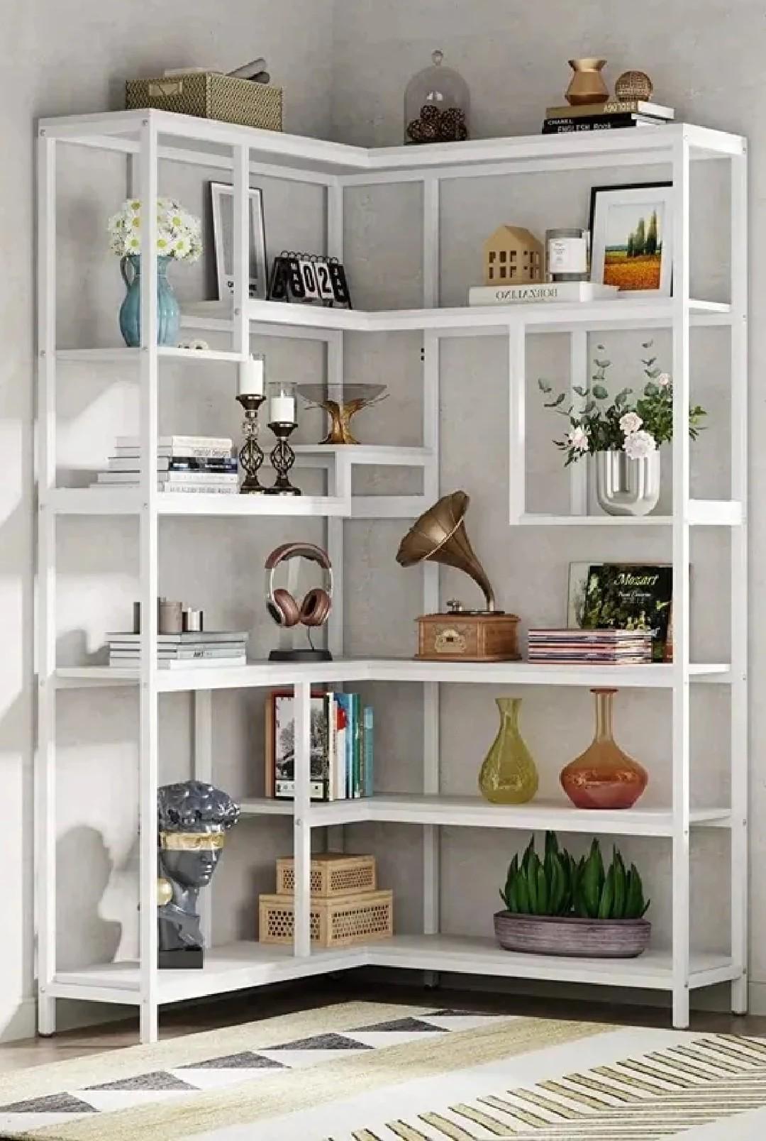 Стеллаж угловой MSM 6-ярусный Белый (JW0277-1) - фото 2