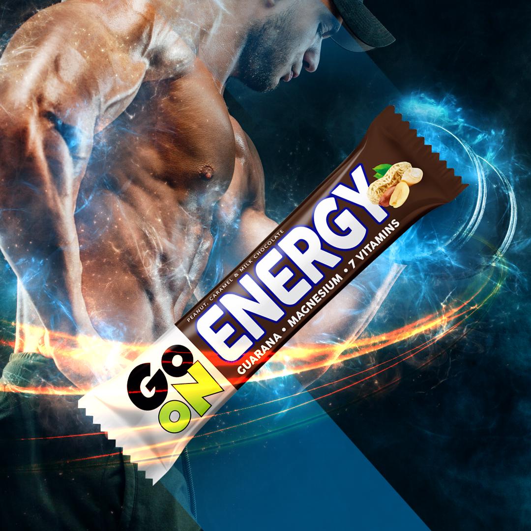 Спортивный батончик Energy Go On snickers-guarana 50 г (00000036163) - фото 2