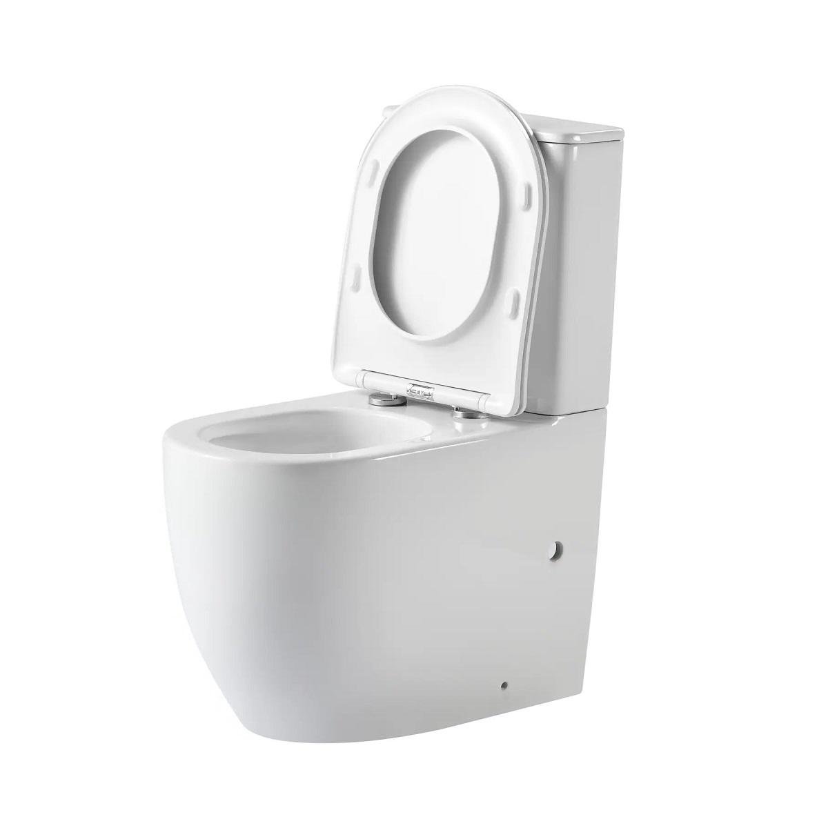 Унітаз безободковий підлоговий Qtap Robin New Ultra Quiet з сидінням Soft-close White (QT13226083AW) - фото 3