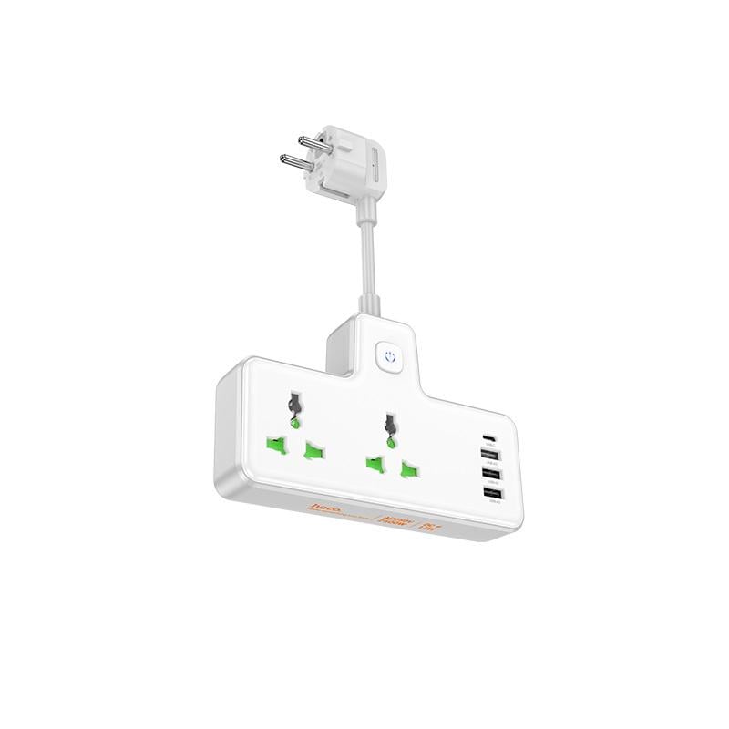 Удлинитель Hoco AC11A Voyage 2-position expansion socket 1C3A White (19641)
