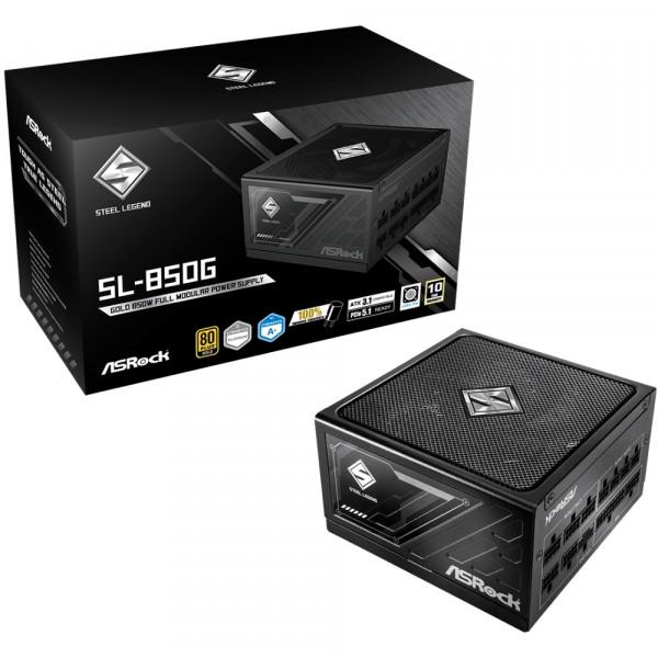 Блок живлення ASRock SteelLegend SL-850G 850W ATX 3.1 80+ Gold модульний Retail (28745437) - фото 5 Блок живлення ASRock SteelLegend SL-850G 850W ATX 3.1 80+ Gold модульний Retail (28745437) - фото 5