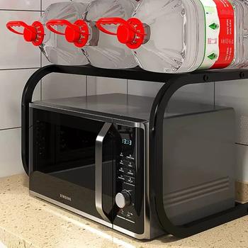 Стеллаж органайзер под микроволновку 53х33х25 см Черный (KSO10) - фото 5