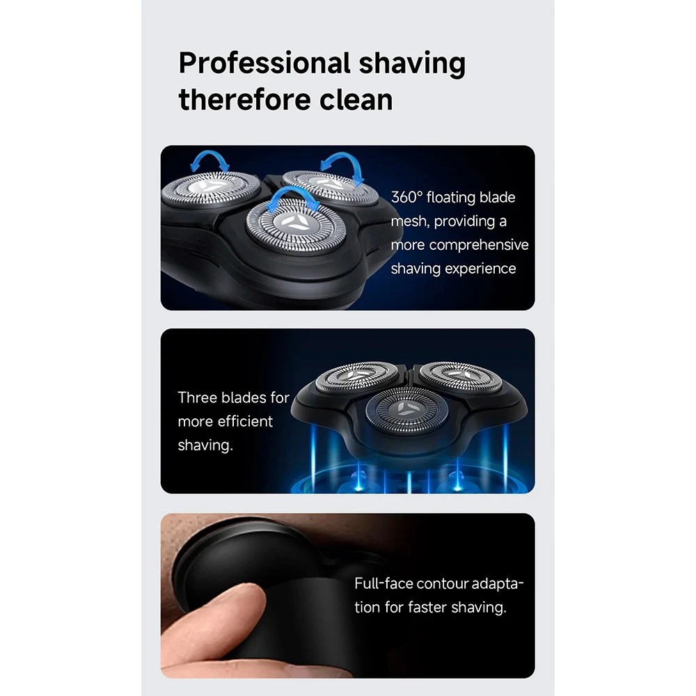 Електробритва DOCO Shaver RS002 Black - фото 4 Електробритва DOCO Shaver RS002 Black - фото 4