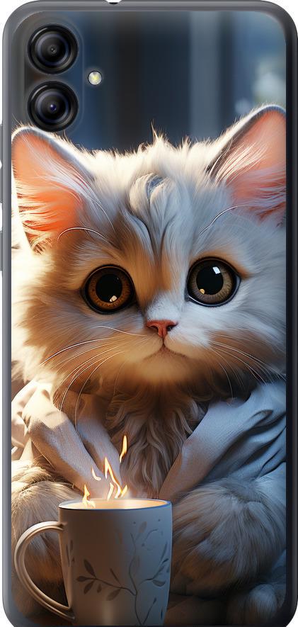 Чехол на Samsung Galaxy A04e A042F White cat (5646u-2908-42517)