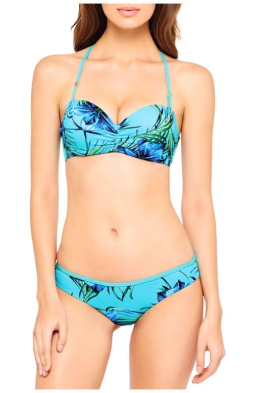 Плавка купальника Marc & André Be Free L2008-Z-BSF с цветочным принтом р. 38 Бирюзовый