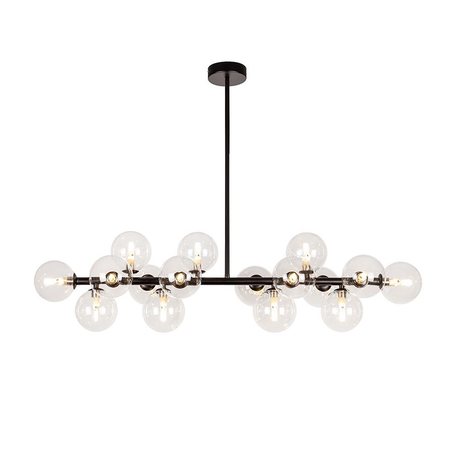 Люстра стельова молекула 7841020-16 BK/CL Чорний/Прозорий - фото 2 Люстра стельова молекула 7841020-16 BK/CL Чорний/Прозорий - фото 2