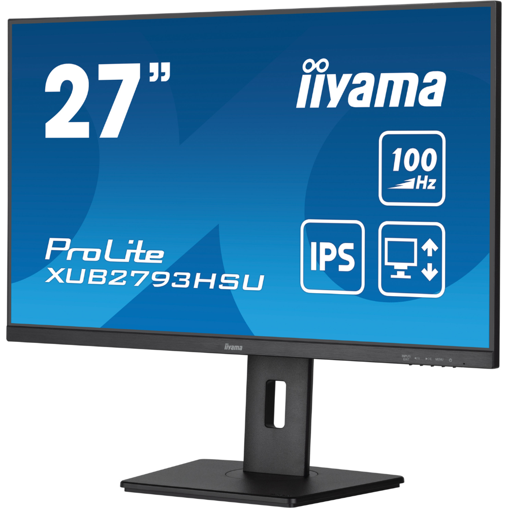 Монитор игровой IPS Iiyama XUB2793HSU-B6 безрамочный/поворотный экран 27" Черный (65b0f8c8) - фото 3