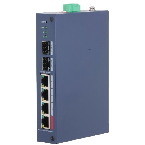 Коммутатор Dahua DH-CHS4206-4ET-90 управляемый настольный 6 портов 1-92 Вт PoE (35894486)