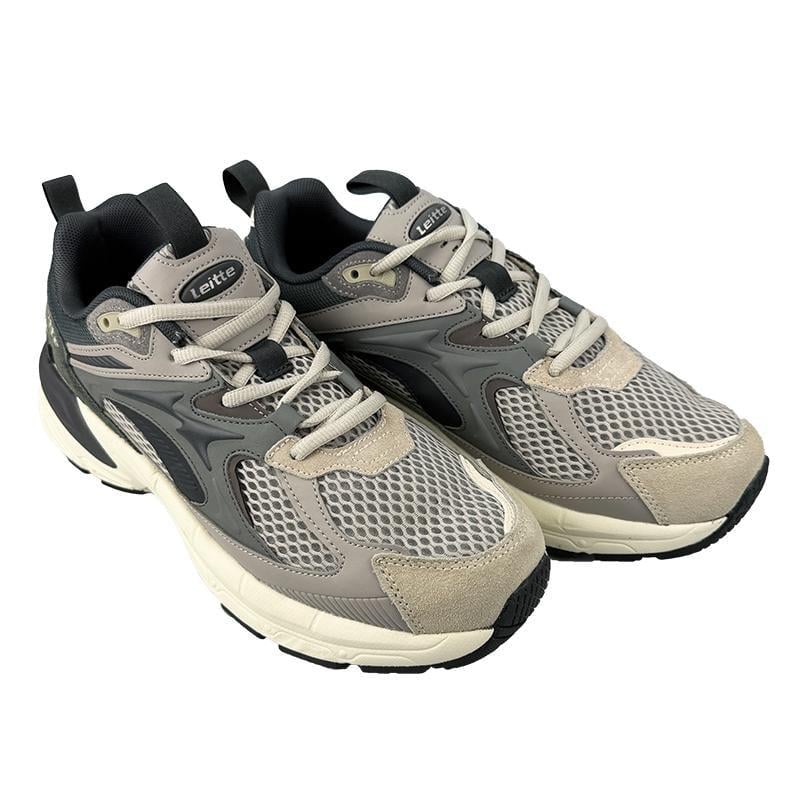 Кроссовки мужские Run кожаные с серым 2004-2 p. 41 26-26,5 см Бежевый