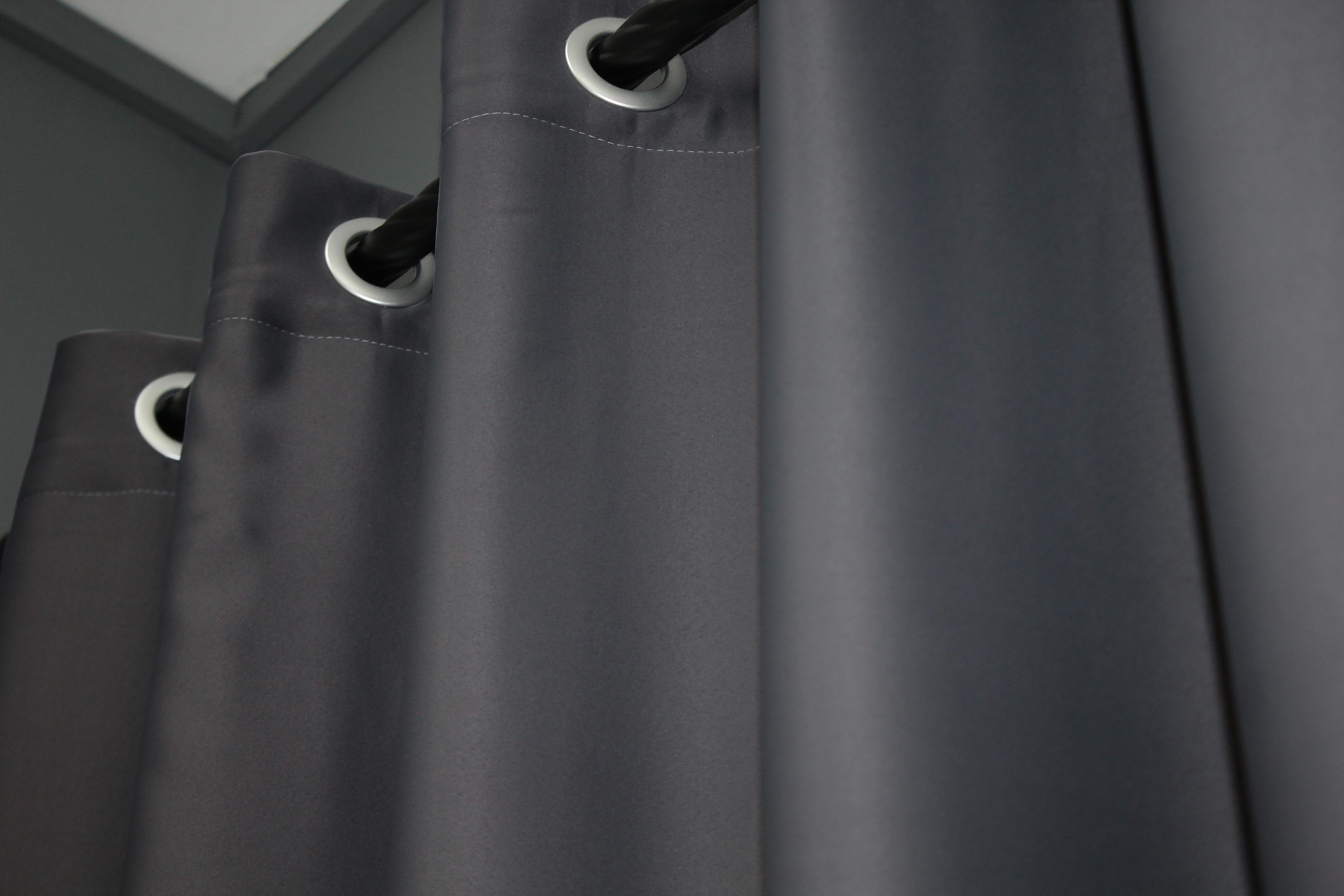 Комплект штор на люверсах VR-Textil Блэкаут Bagema Rvs № 1241ш 150х250 см 2 шт. Темно-серый (37-0013) - фото 8 Комплект штор на люверсах VR-Textil Блэкаут Bagema Rvs № 1241ш 150х250 см 2 шт. Темно-серый (37-0013) - фото 8