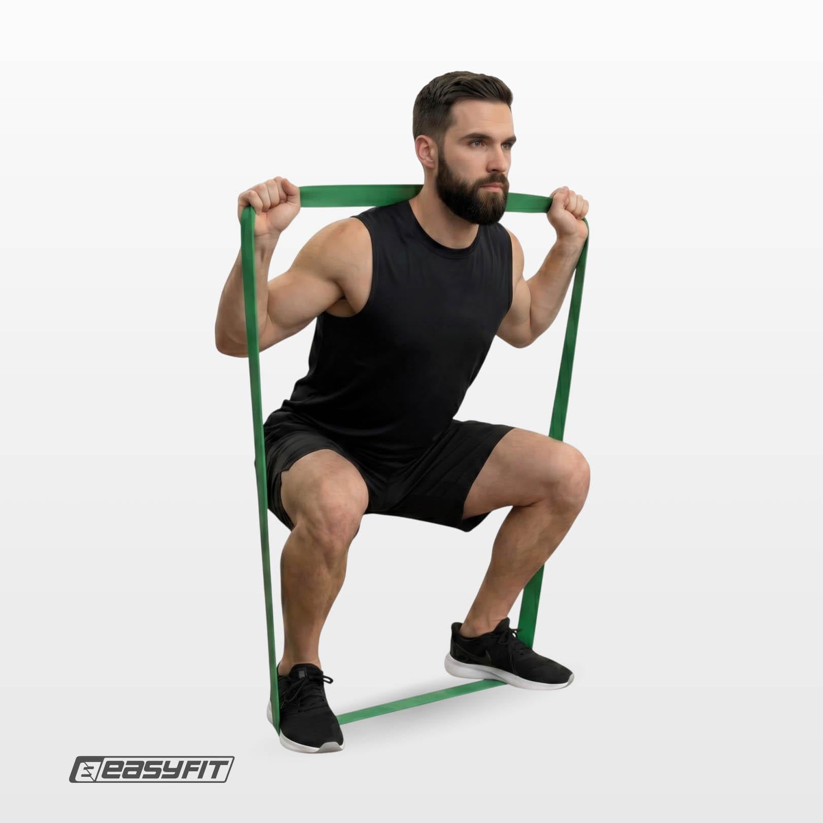Гумова петля EasyFit Power Bands 19-65 кг для підтягувань Зелений (EFPB1965-Gr) - фото 8