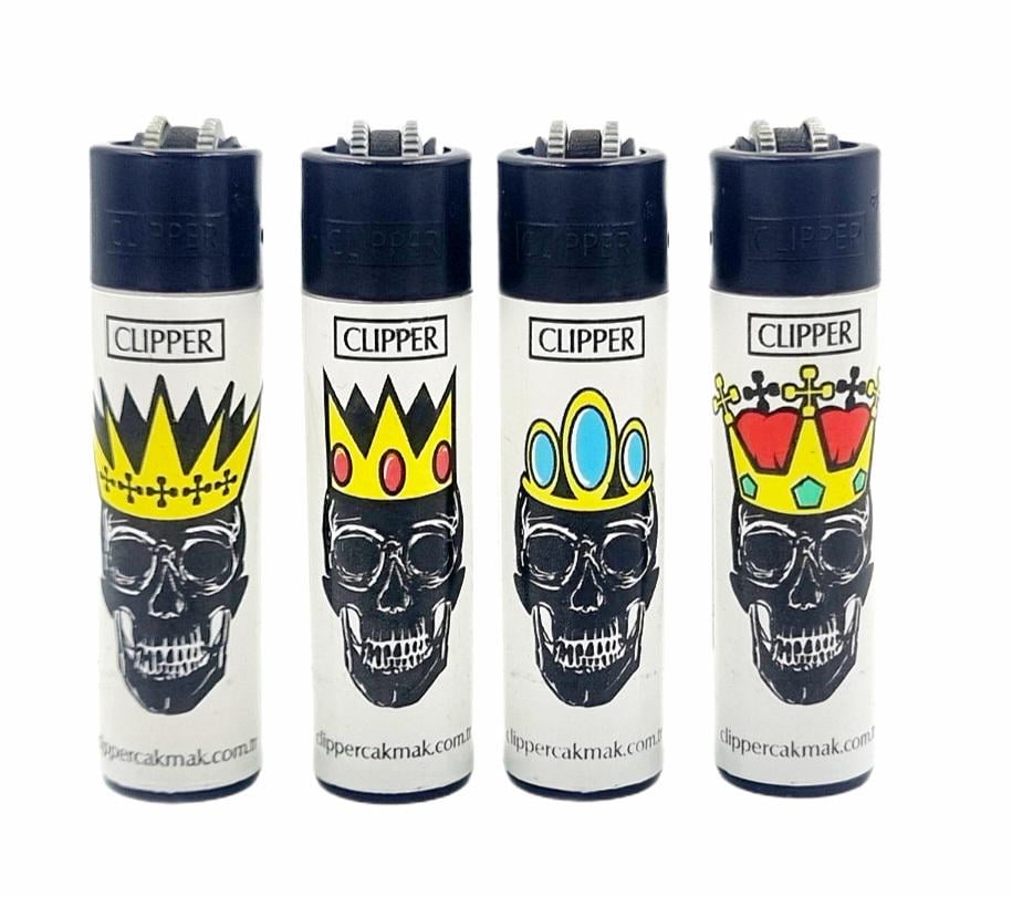 Запальничка Clipper Pocket King Skull 4 шт. (12217644)