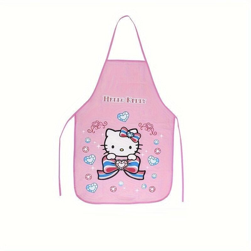 Фартук Hello Kitty для творчества/приготовления/уборки на завязках Розовый