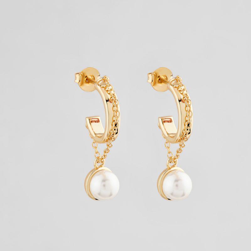 Серебряные серьги Сила стихии (DSE6533)