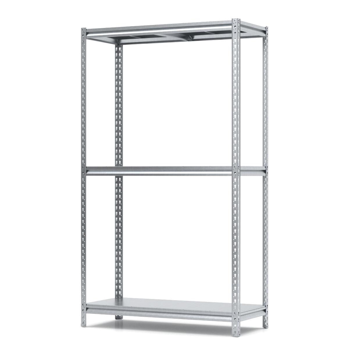 Стеллаж PIN Strong металлический оцинкованный 3 полки 2240х1150х500 мм