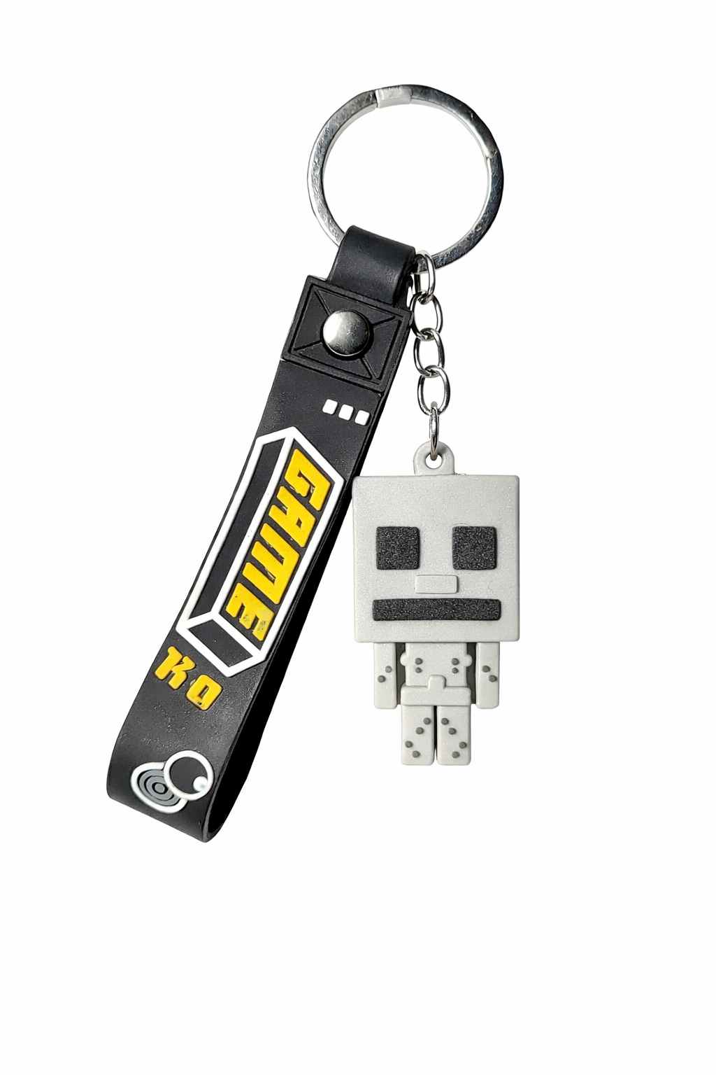 Брелок-талісман дитячий Minecraft Скелет-воїн гумовий 15 см (32763143)