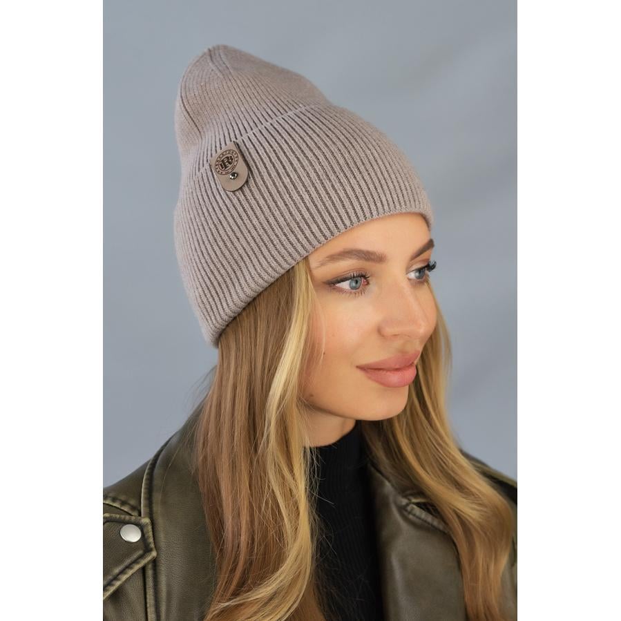 Шапка женская одинарная Braxton 7231 one size Темный кофе