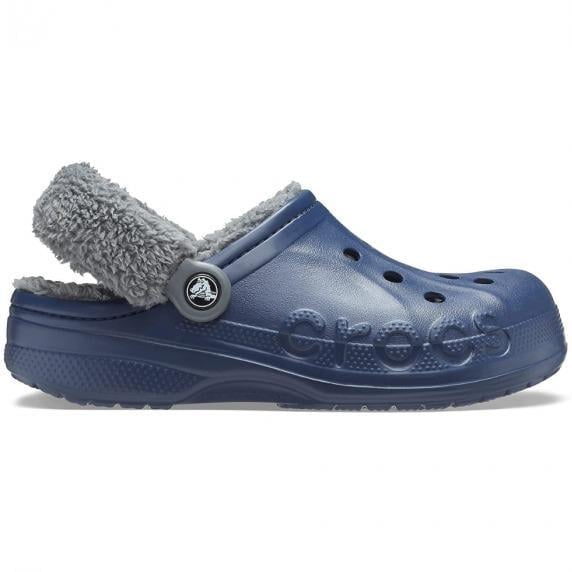 Сабо Crocs Baya Lined Fuzz-Strap Clog M7 р. 39/25,5 см Navy Grey (206633) - фото 1 Сабо Crocs Baya Lined Fuzz-Strap Clog M7 р. 39/25,5 см Navy Grey (206633) - фото 1