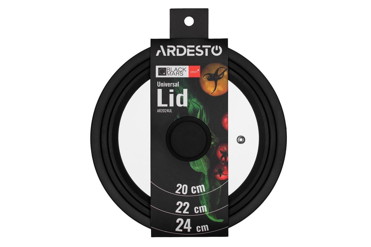 Крышка универсальная Ardesto Mars Smart для сковороды 20/22/24 см Black (AR2024UL)